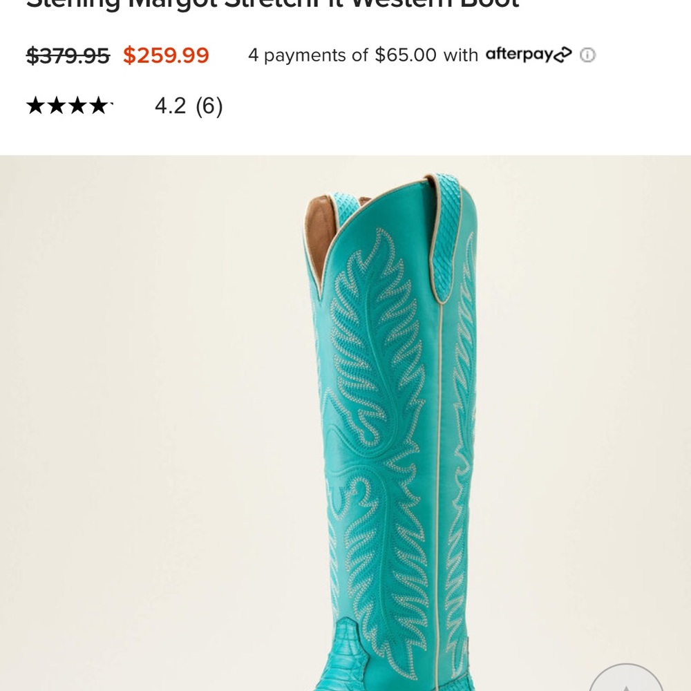 Ariat Turquoise Sterling Margot Turquoise Python